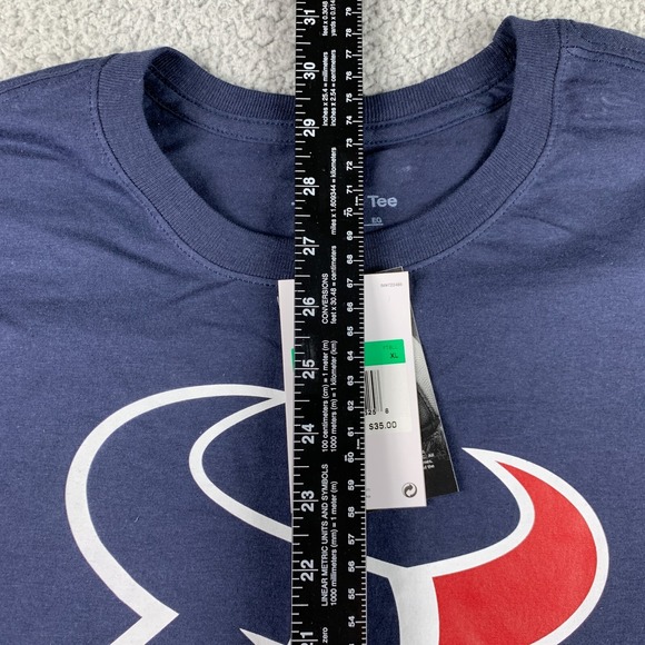 Houston Texans Shirt Mens XL Blue Nike Logo Essential Short Sleeve Tee AFC - Picture 8 of 11